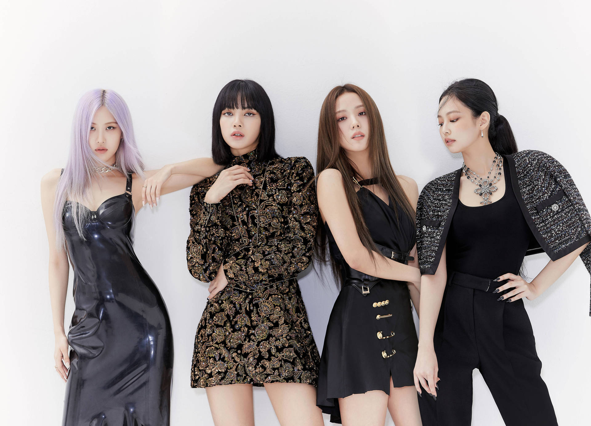 Blackpink Vroulike Koreaanse Sterre-agtergrond