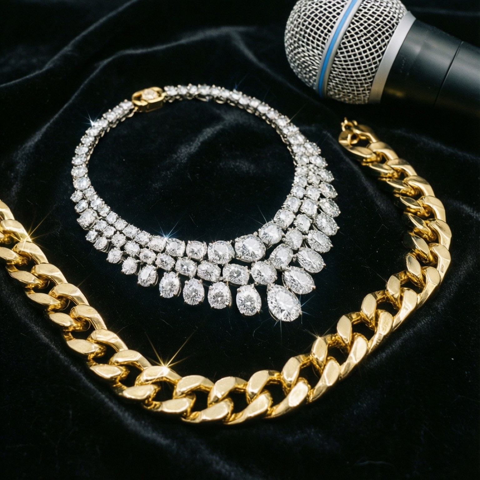 Bling Mikrofoon Muurpapier