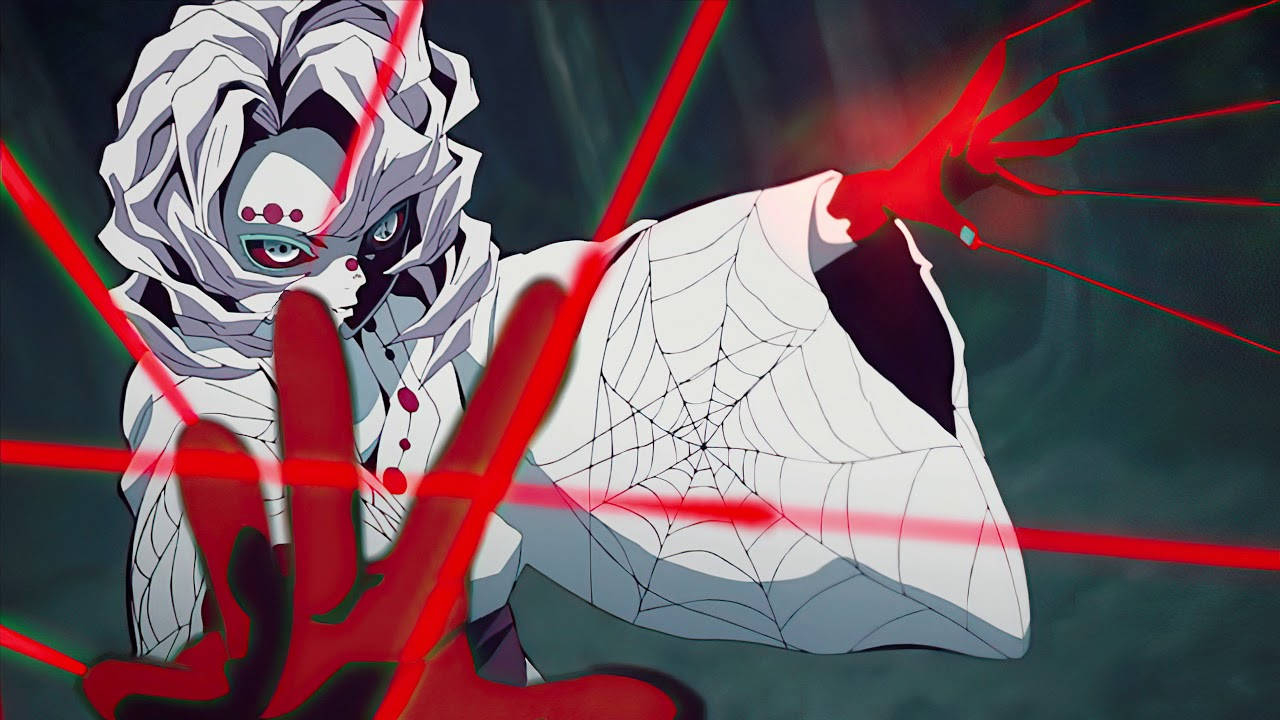 Bloederige Rui Demon Slayer Muurpapier