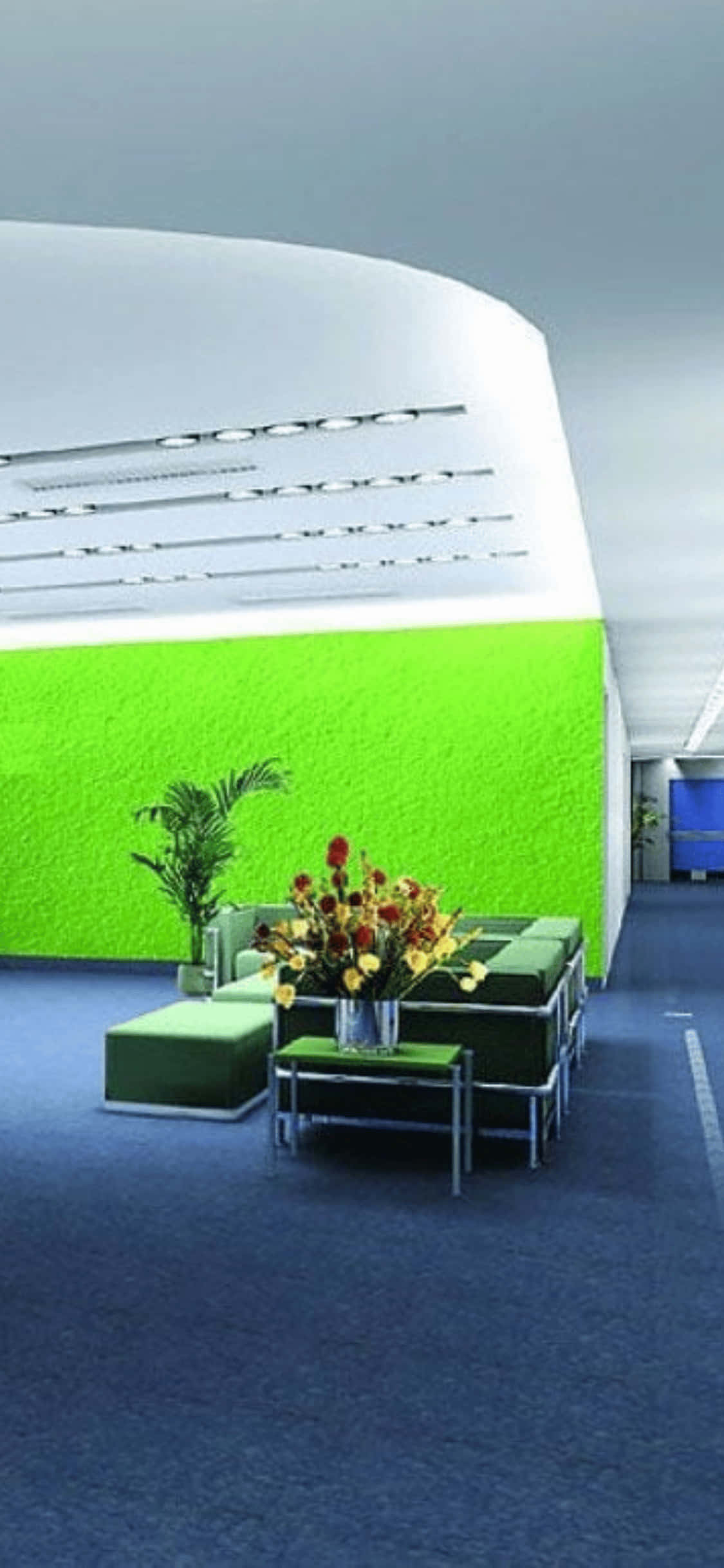 Blomme En Plante iPhone X Kantoor Agtergrond Muurpapier