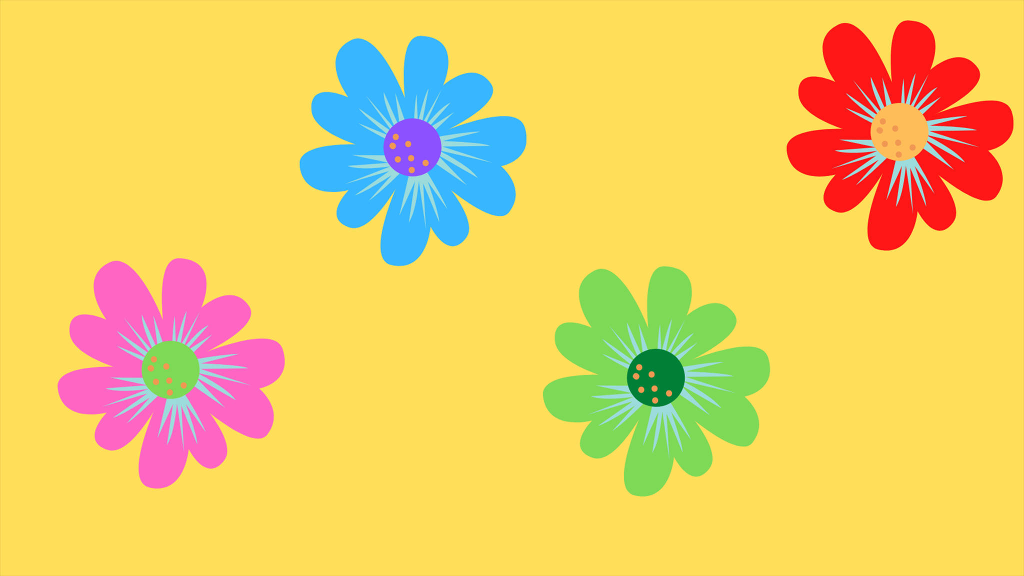 Blomme Indie-estetika Muurpapier