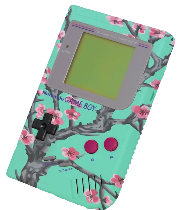 Blomontwerp Gameboy.PNG Muurpapier