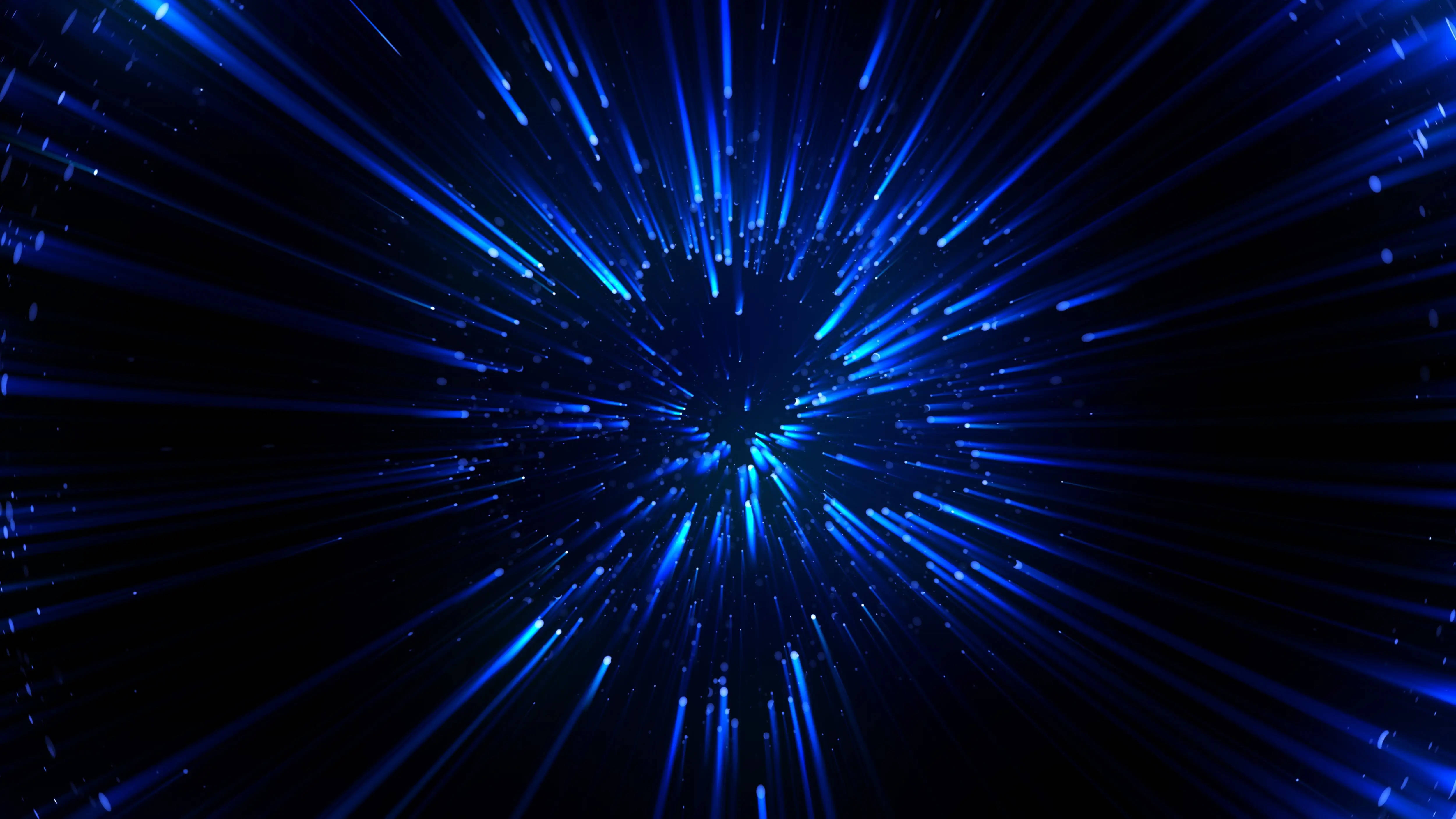 Blou 4K Warp Agtergrond Muurpapier