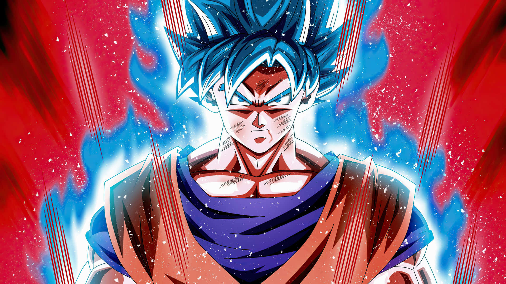 Blou Anime Goku Ultra Instink — Goku ultra instinct GIF Muurpapier