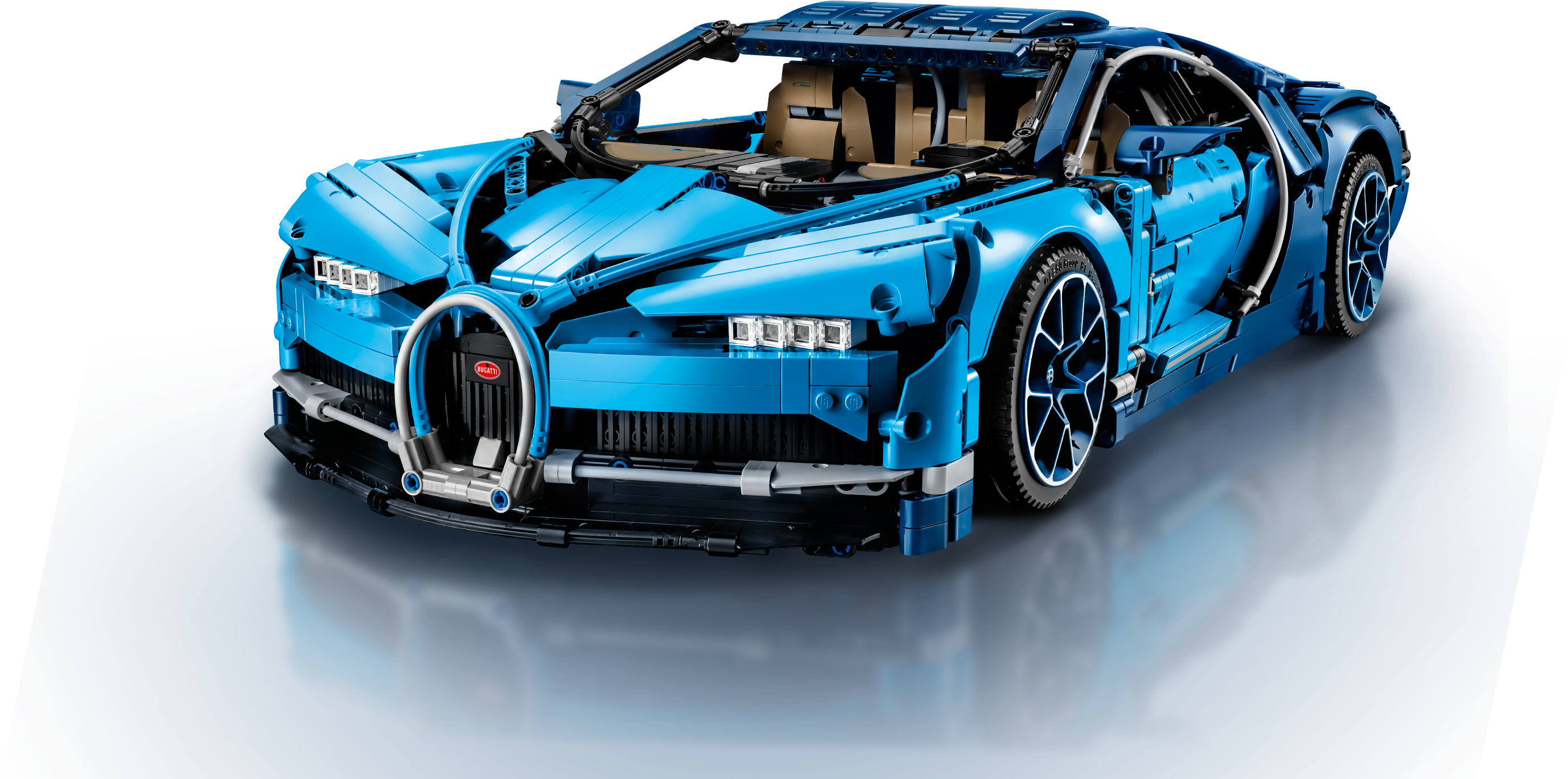 Blou Bugatti Lego Model Muurpapier