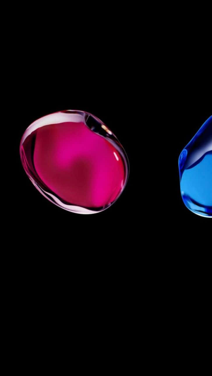 Blou en Magenta Edelsteen iPhone 7 Plus Lewendig Muurpapier