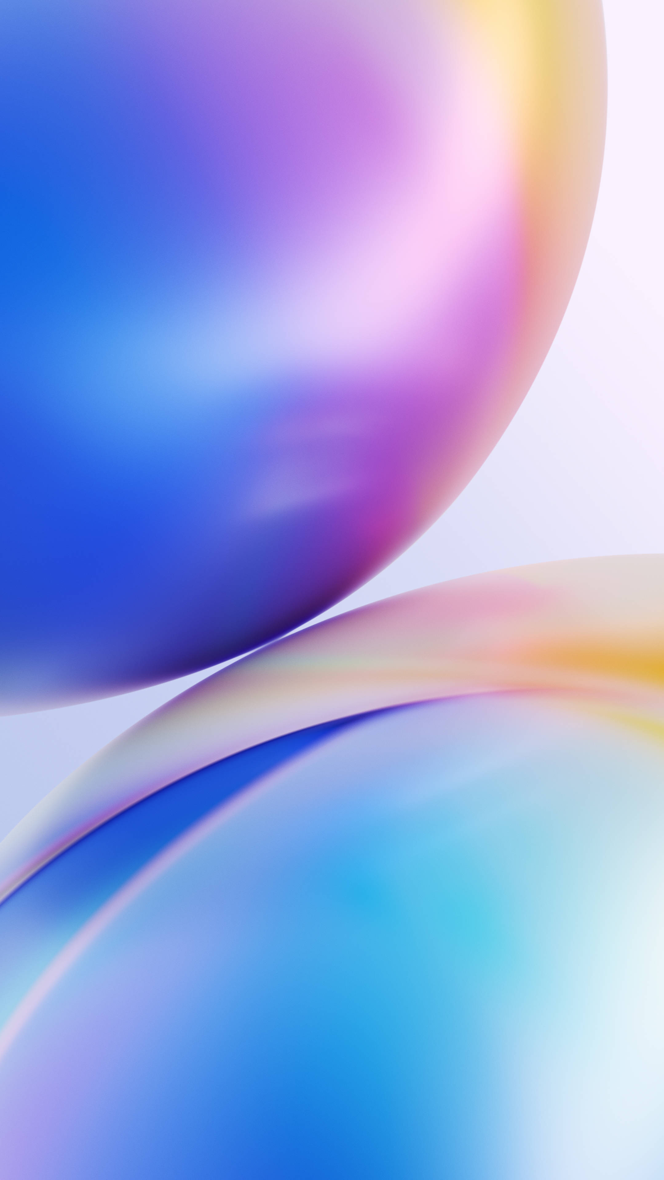 Blou en Pers Globusse 4K Ultra iPhone Muurpapier