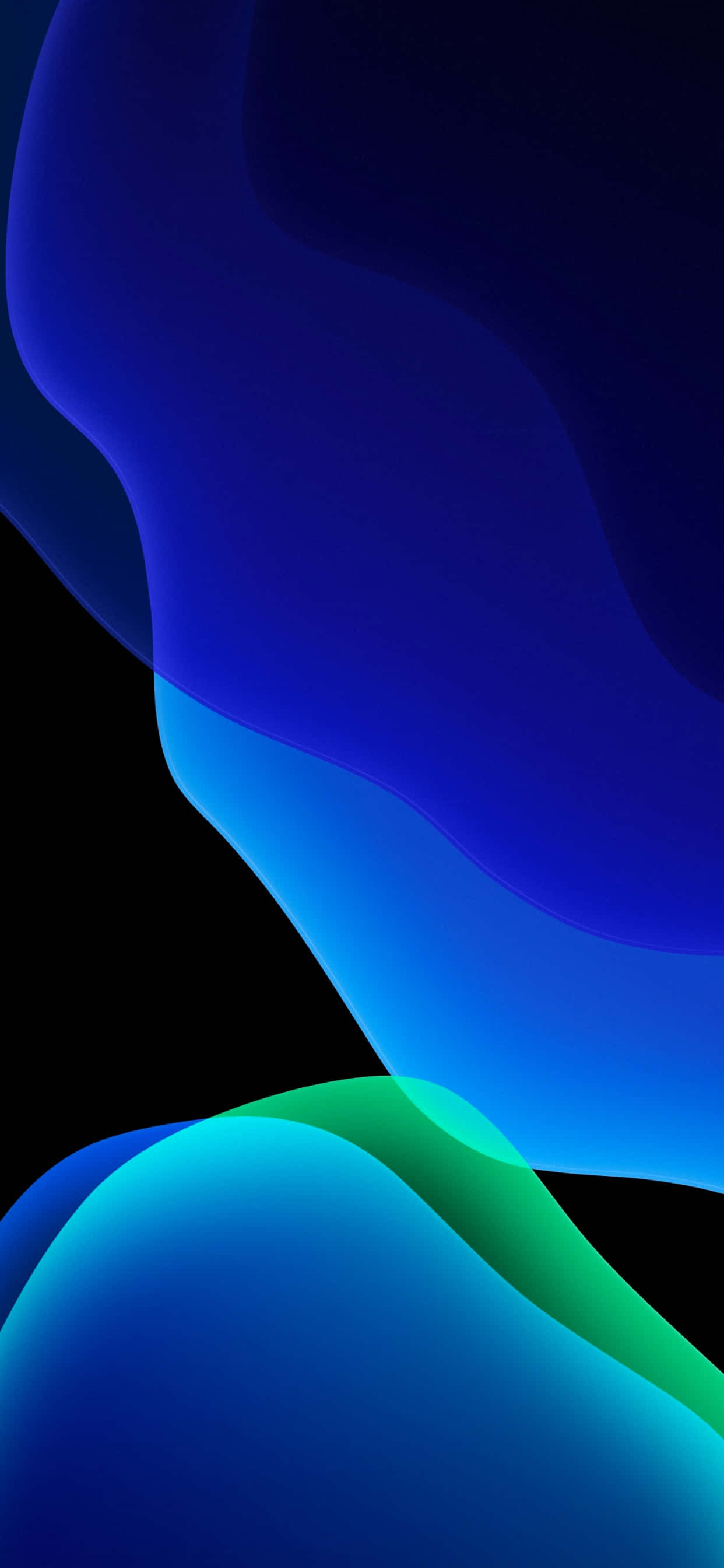 Blou En Swart Pixel 3XL AMOLED Agtergrond Muurpapier
