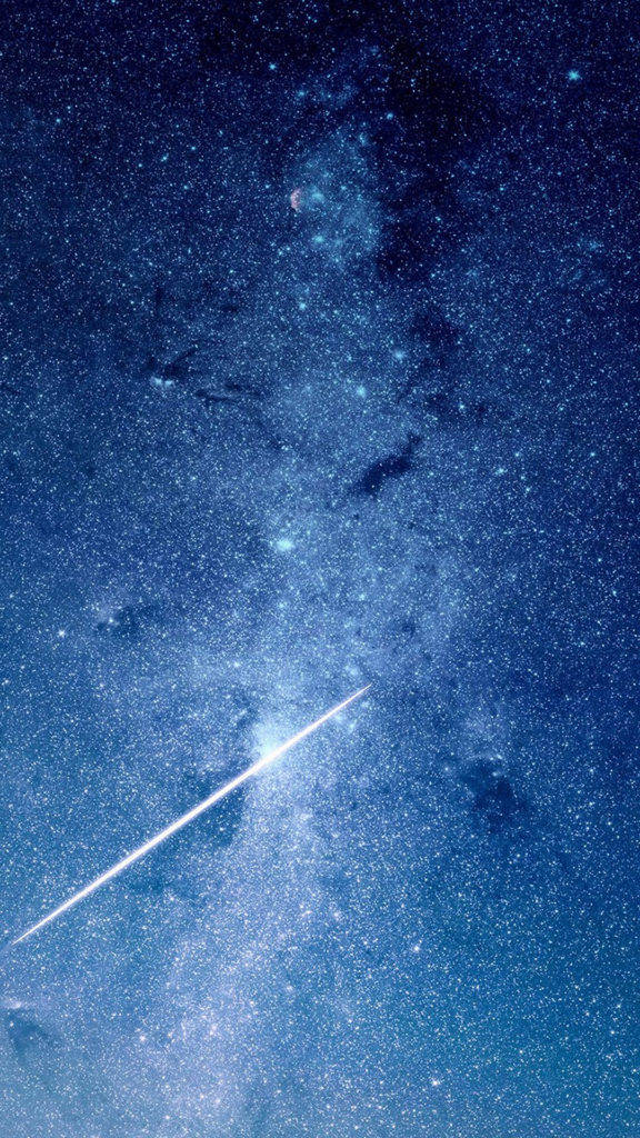 Blou Galaxy iPhone SE Muurpapier