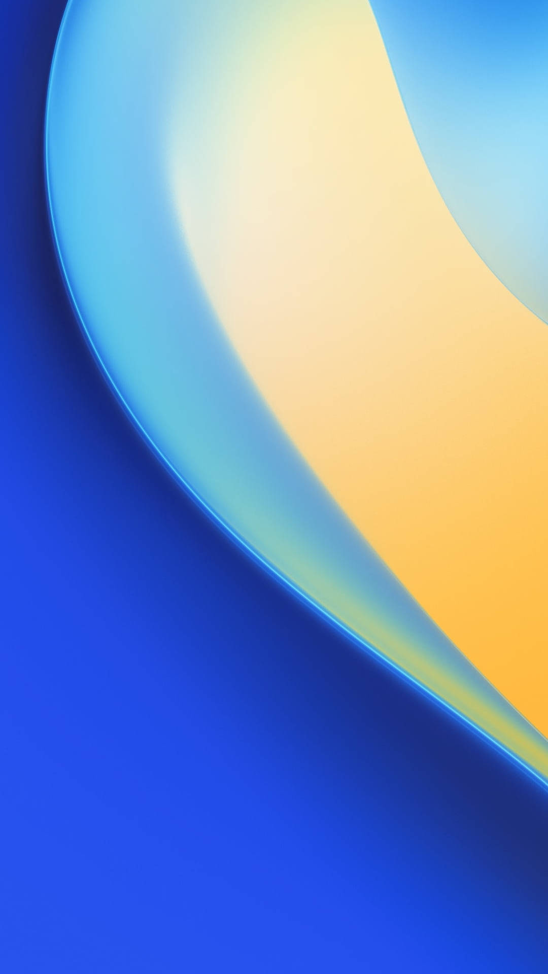 Blou Geboë Lyne iPhone 7 Oorspronklik Muurpapier