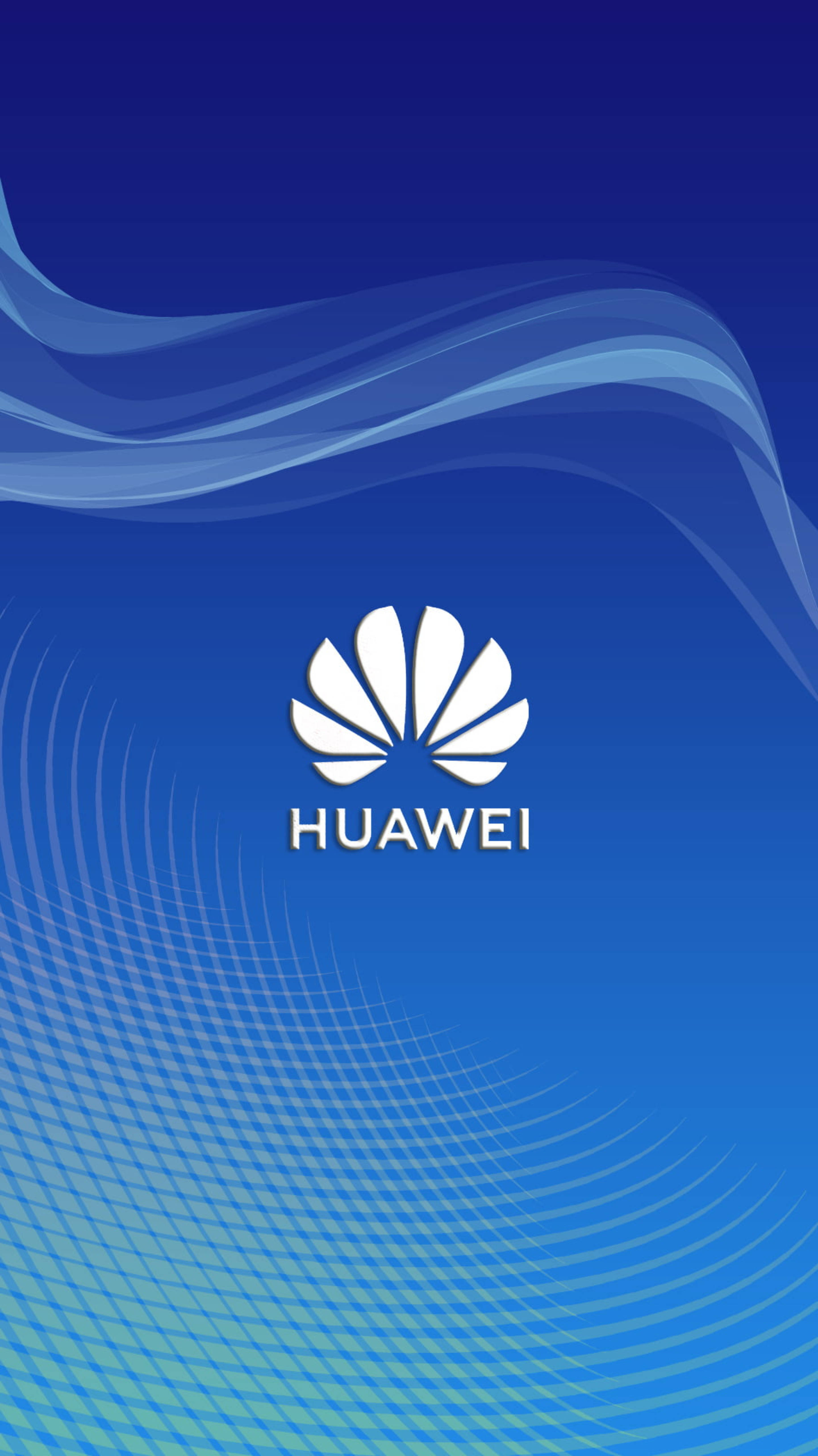 Blou Huawei Logo Muurpapier