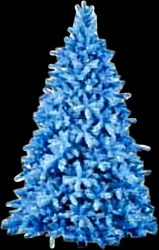 Blou Kersboom Kuns Muurpapier