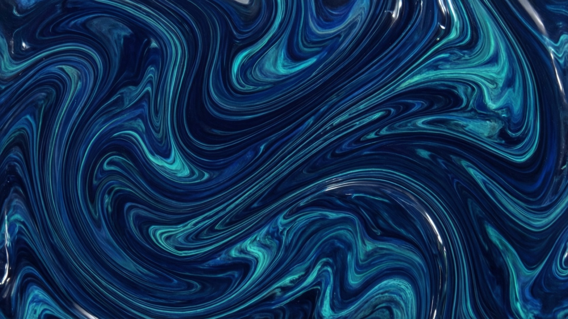 Blou Marmer Swirl Muurpapier
