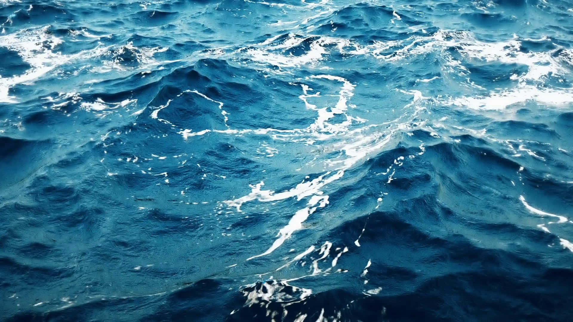 Blou Oseaan Water Agtergrond Muurpapier