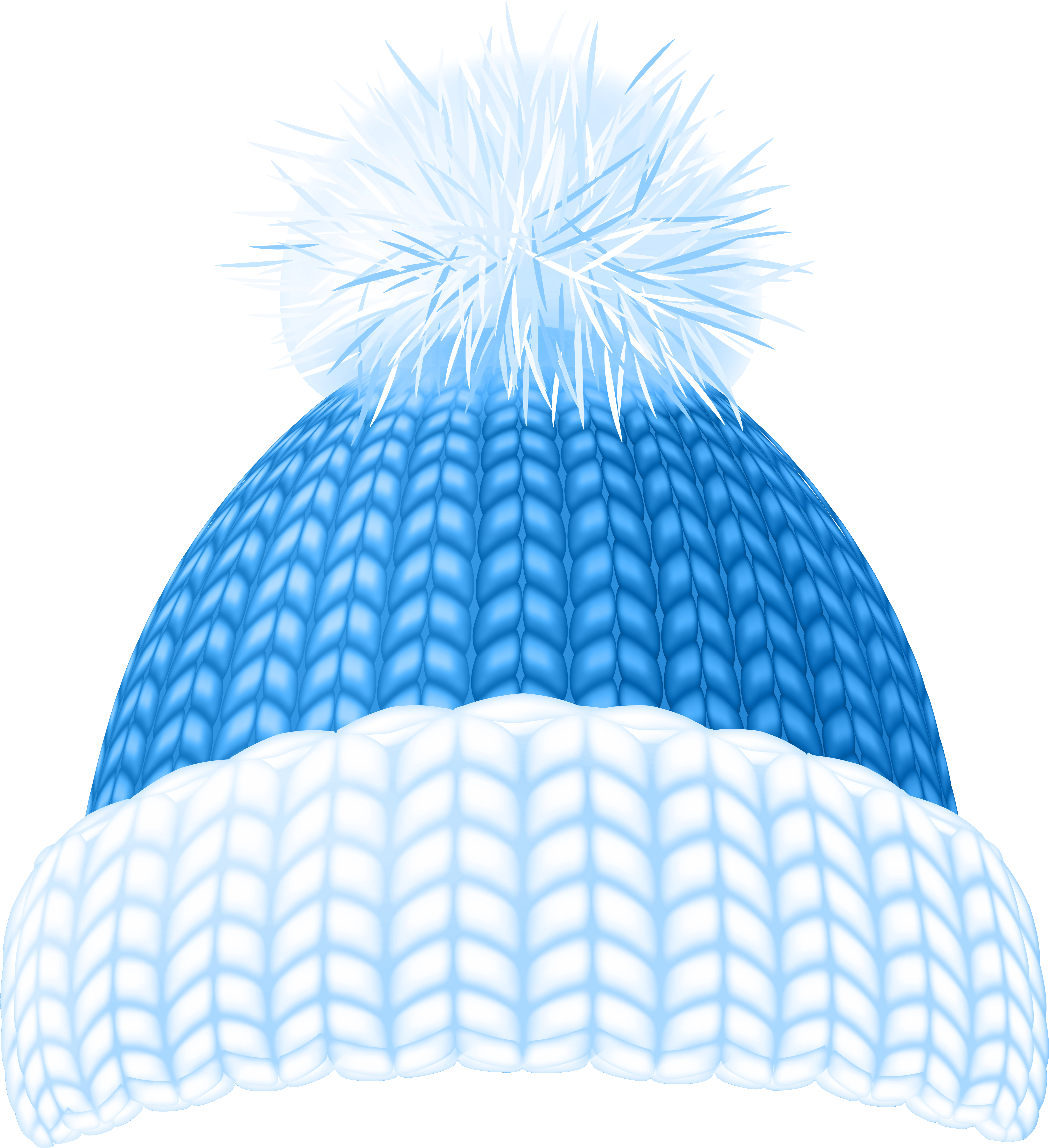 Blou Winterbaret Muurpapier