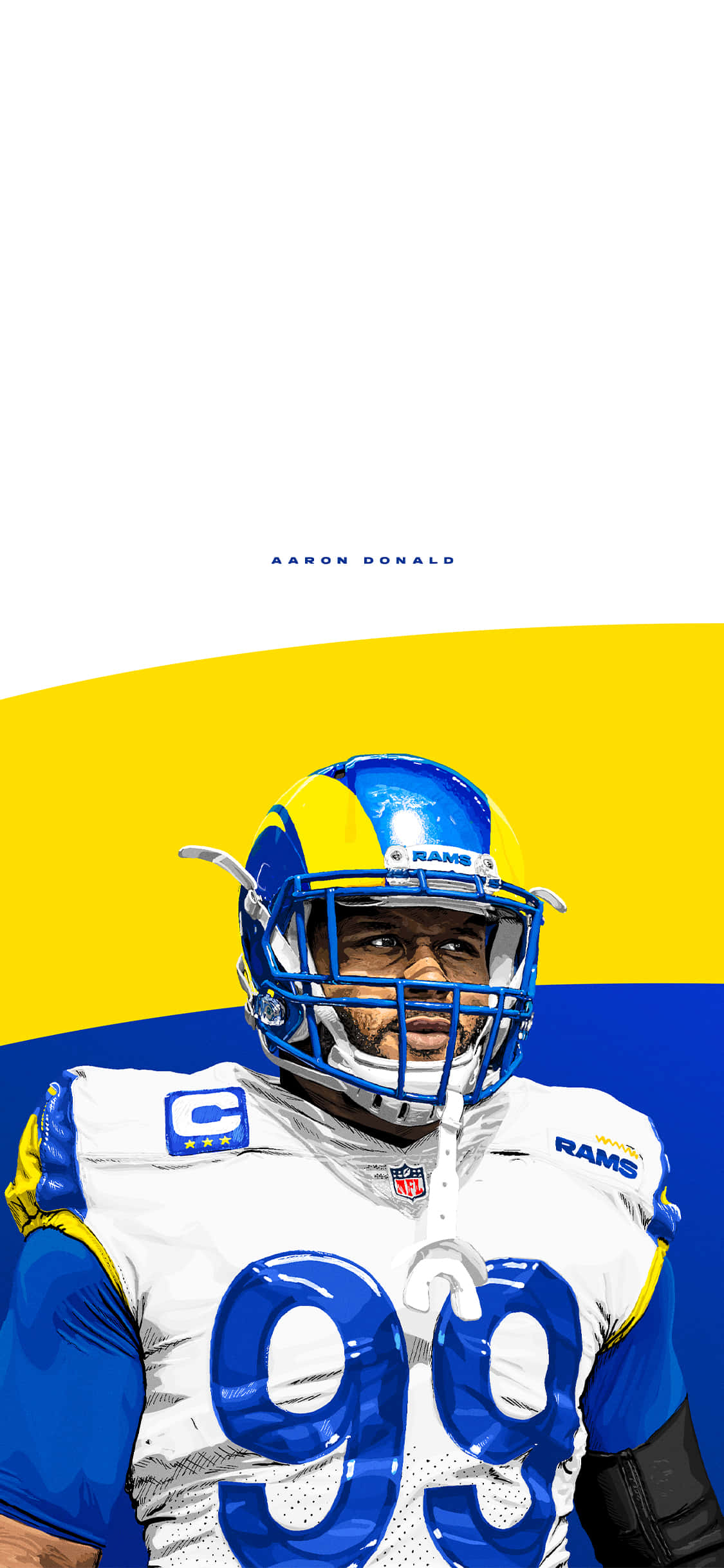 Bly altyd verbind met die Rams iPhone Muurpapier