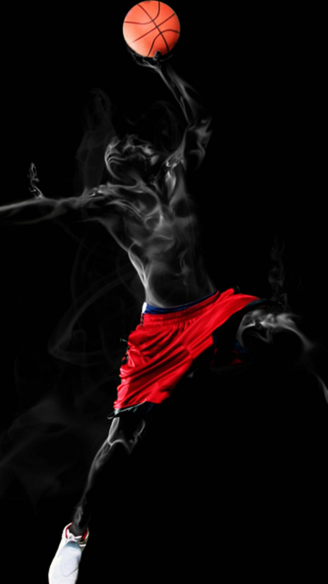 "Bly getrou aan jou wortels en speel jou beste basketbal!" Muurpapier