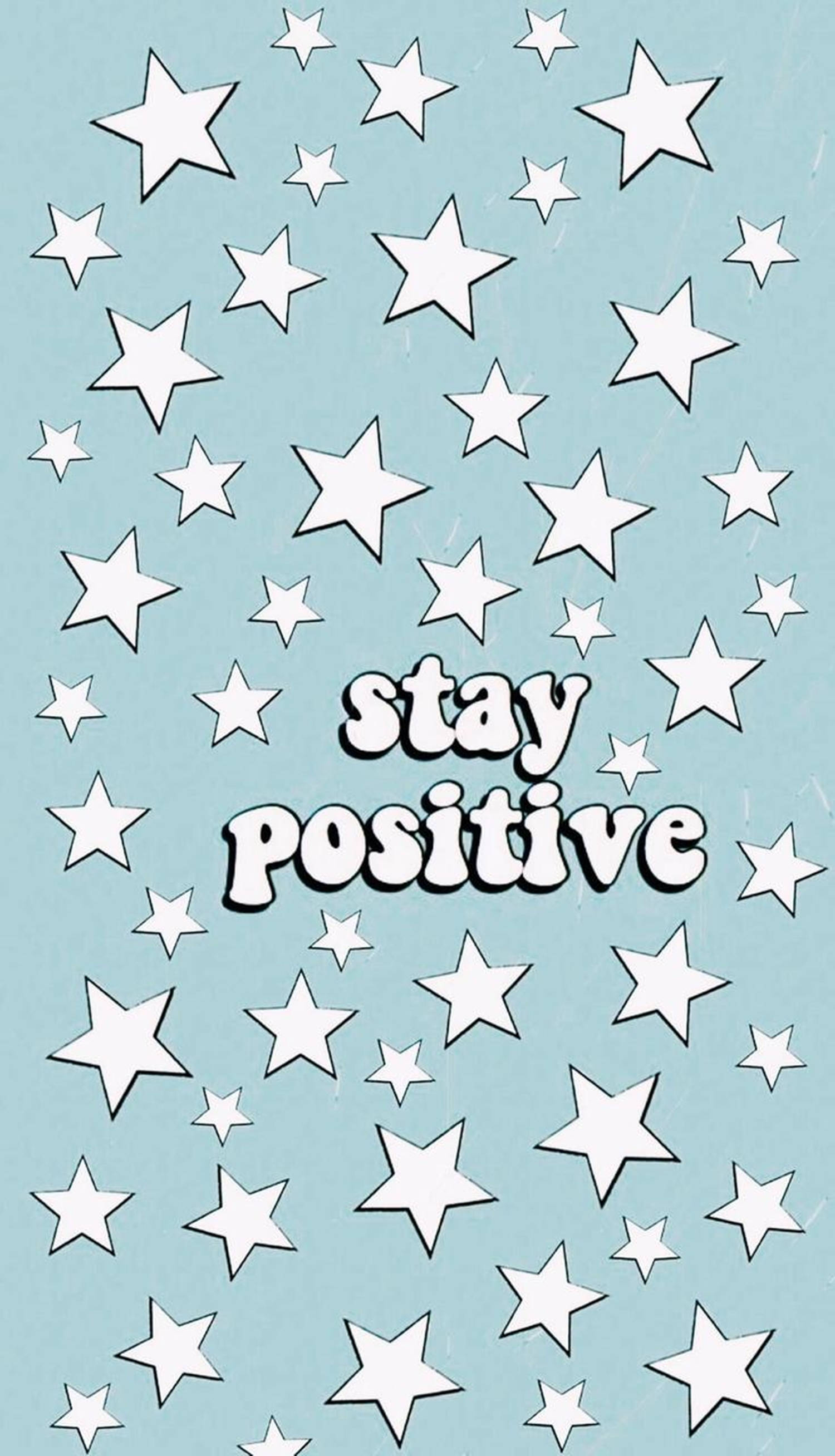 Bly Positief Estetiese VSCO Muurpapier