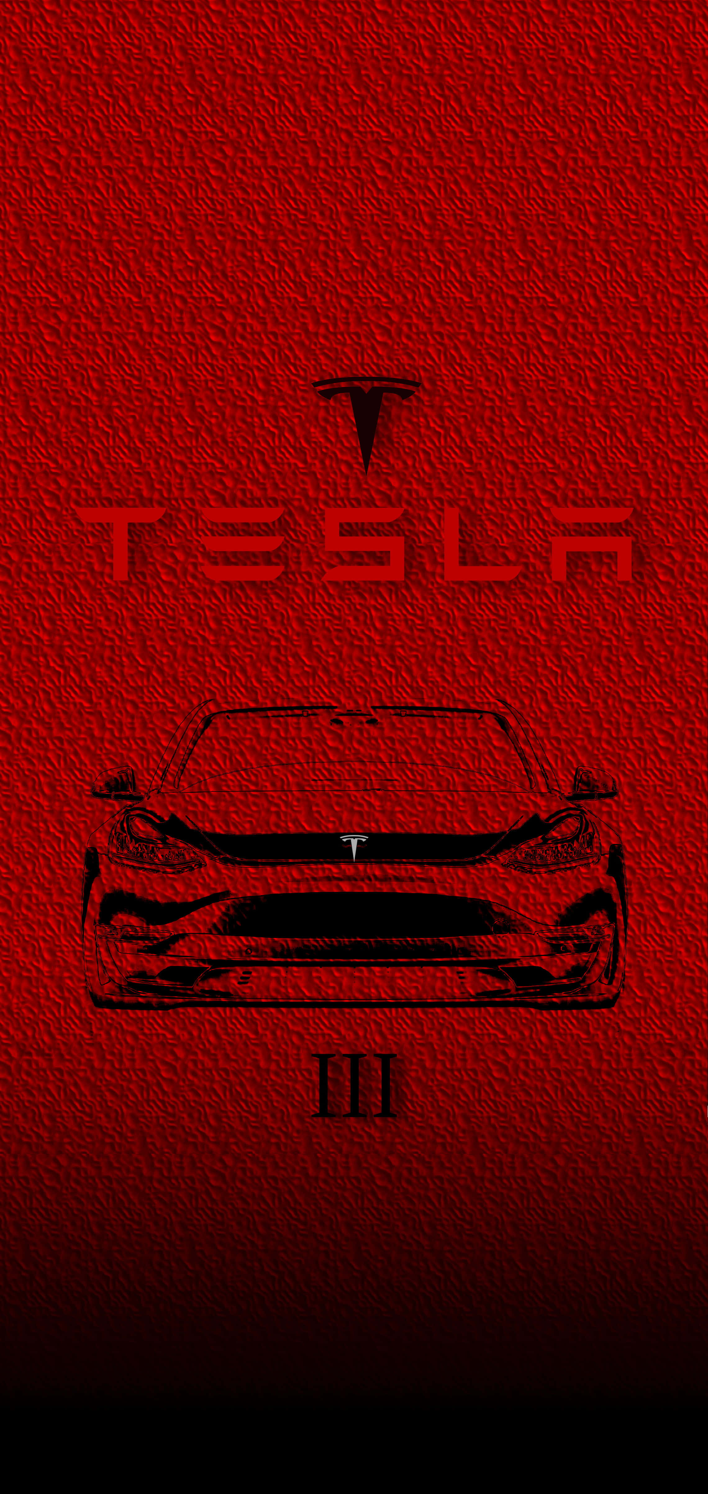 Bly Verbind Met Tesla se Innoverende iPhone Muurpapier