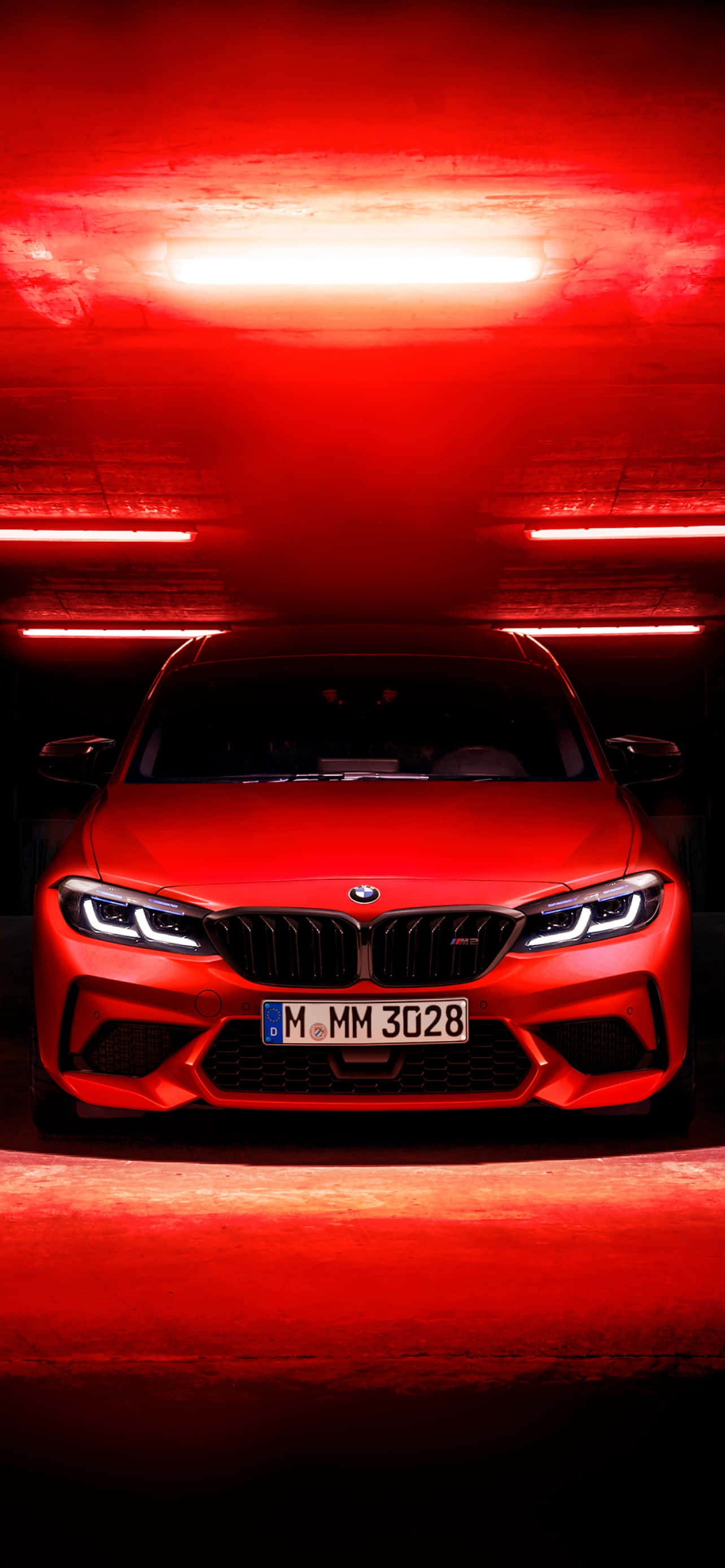 BMW Agtergrond Helder Rooi Kleur Muurpapier
