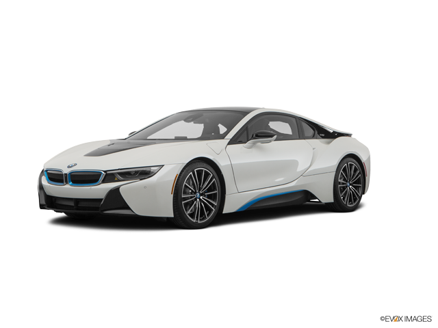 BMW i8 Wit Sysaansig Muurpapier