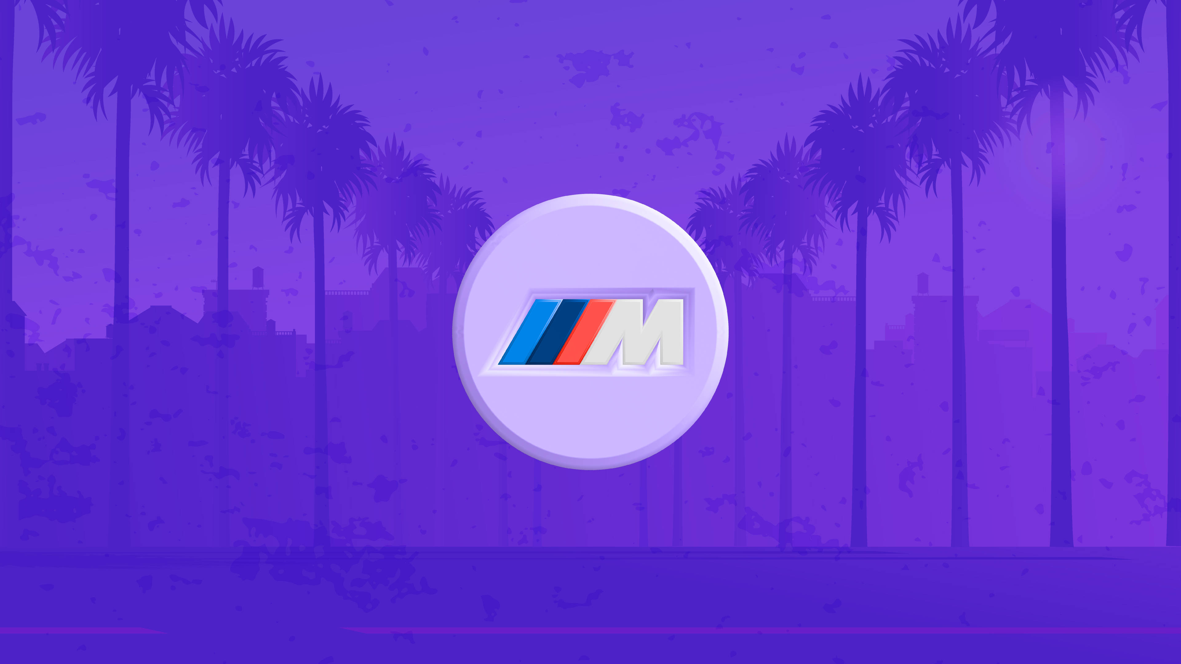 BMW M-logo Pers Palmbome Muurpapier
