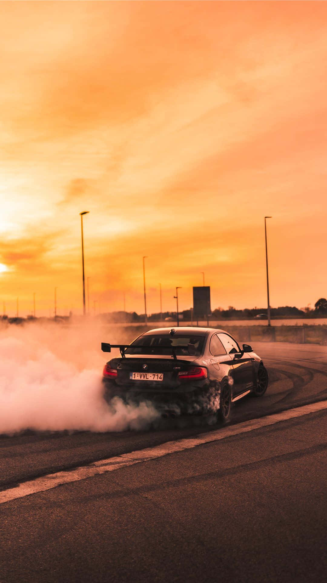 BMW M5 Drift Motor Estetika Muurpapier