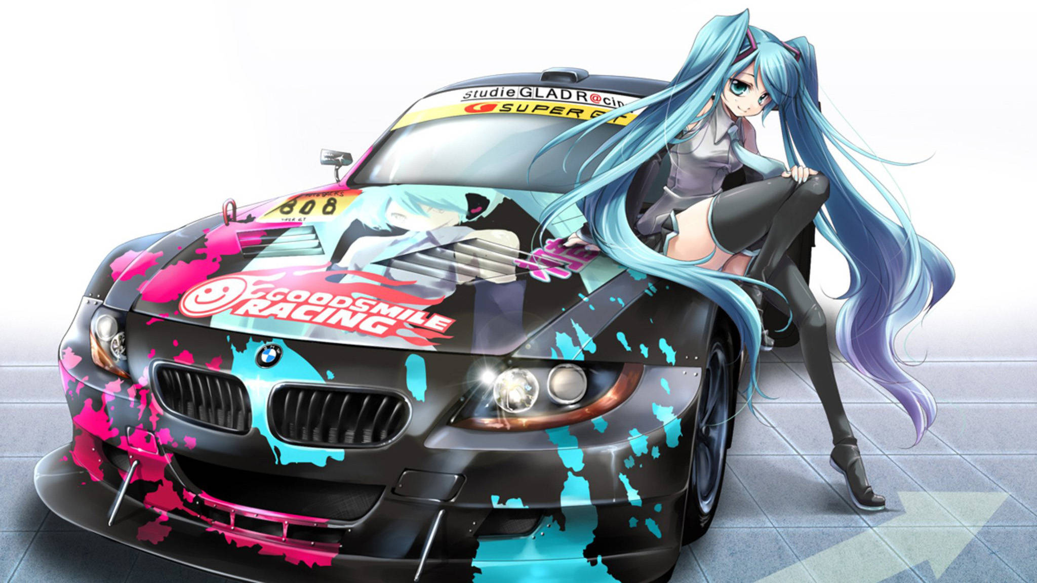 BMW Z4 Anime Motor Muurpapier