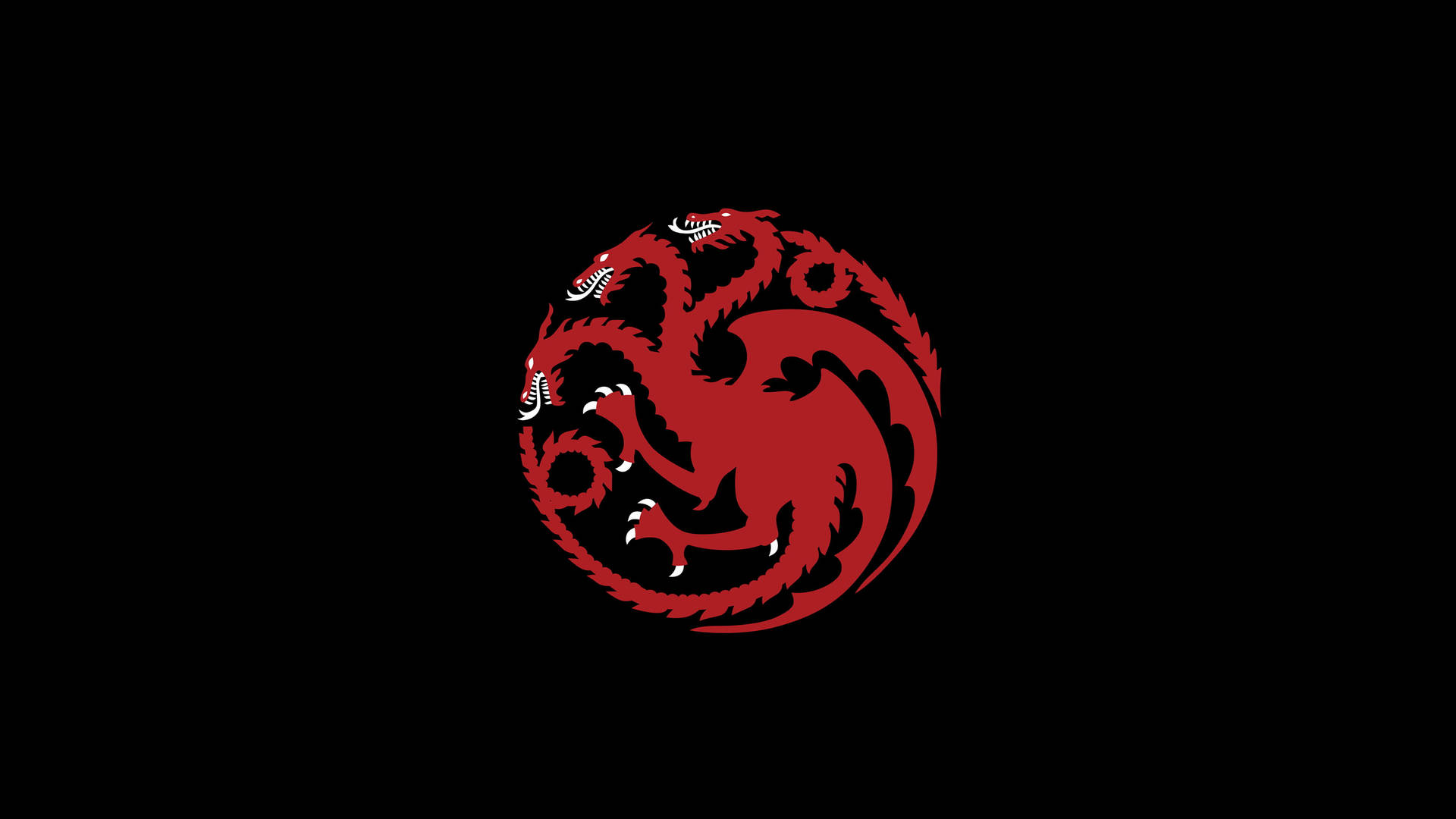 Driekop-draak Logo vir iPhone-skerms — Lessenaar GIF Muurpapier