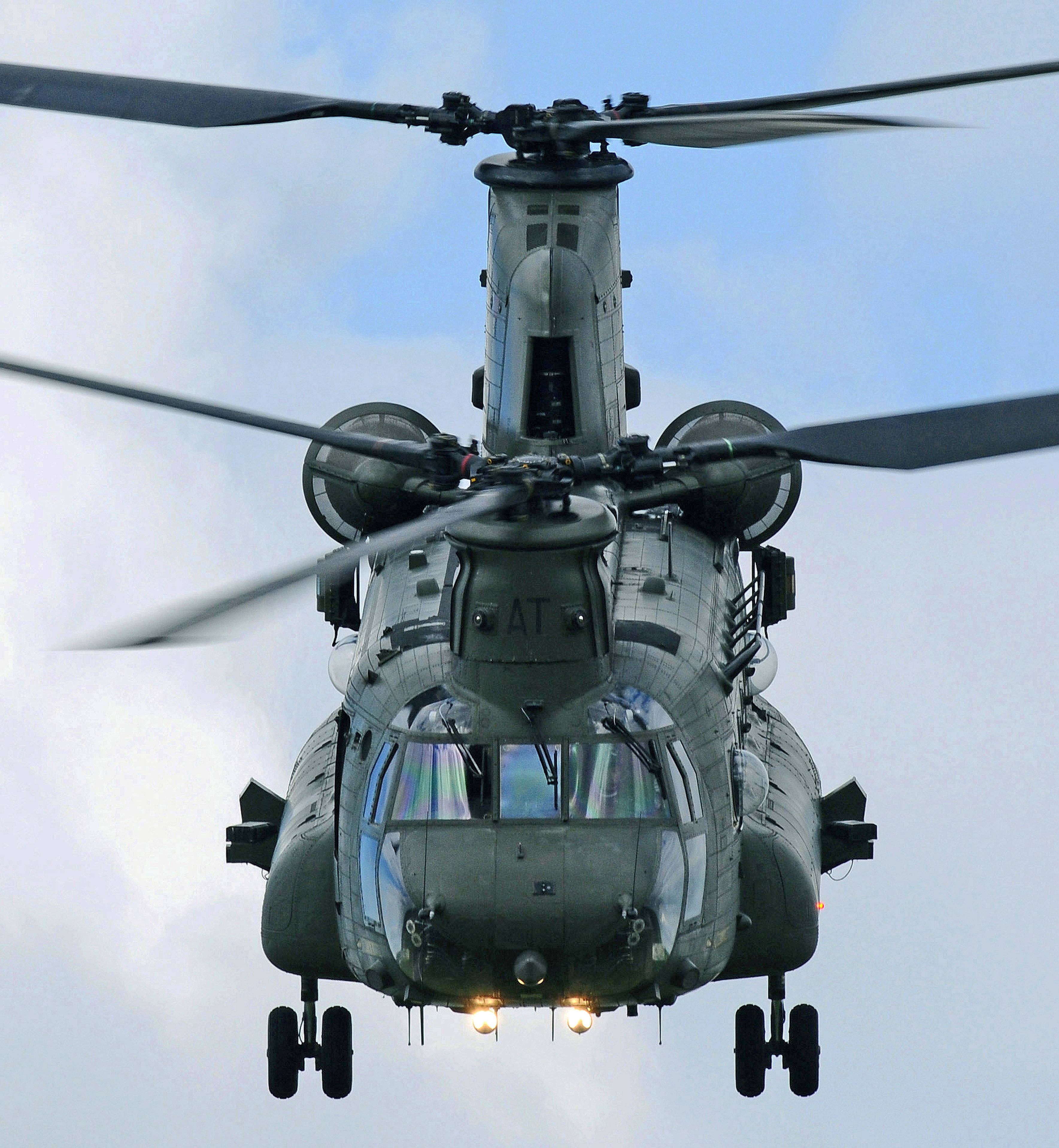 Boeing CH47 Helikopter Lugvertoning Muurpapier