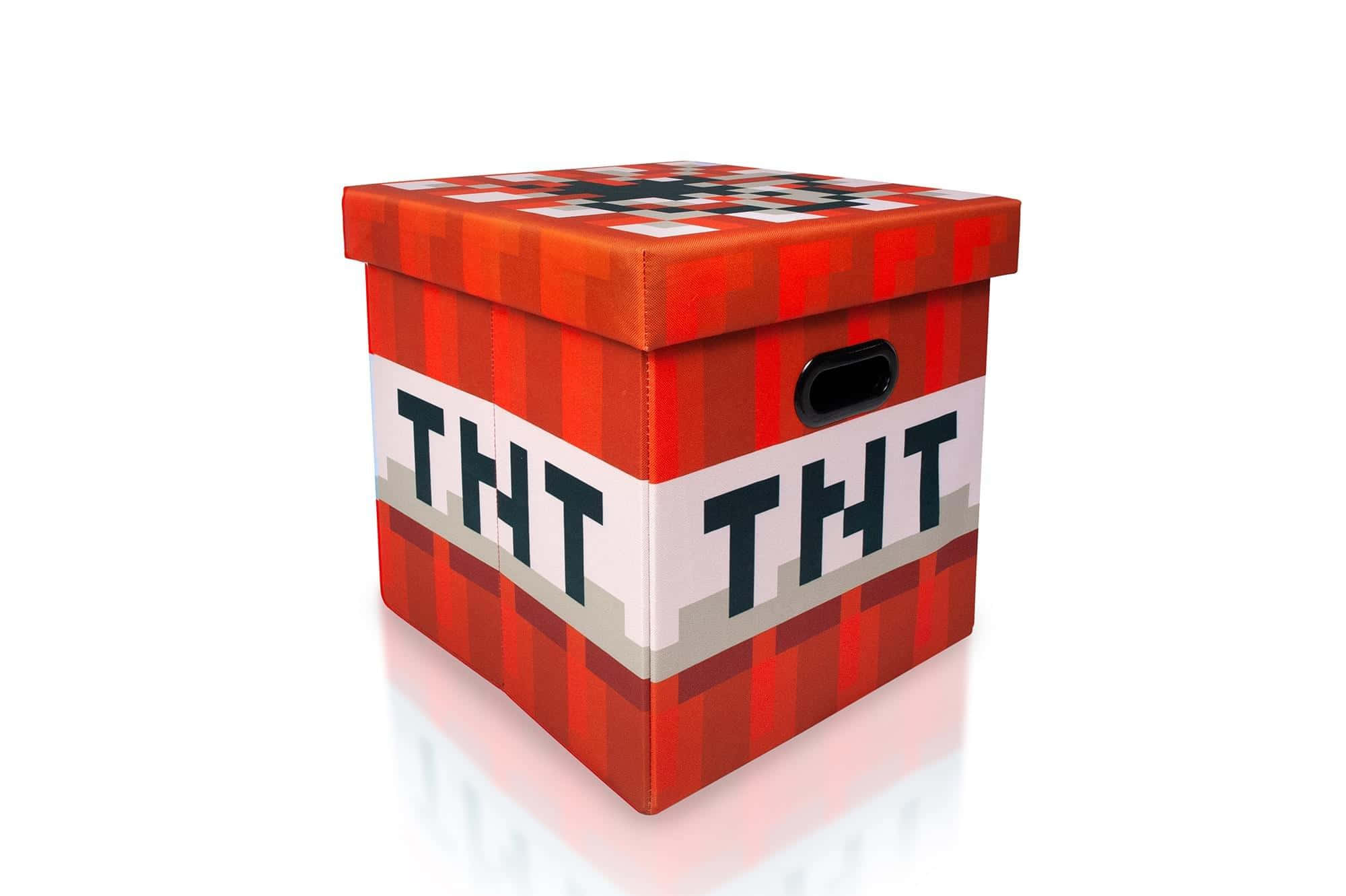 Boks met Minecraft TNT Muurpapier