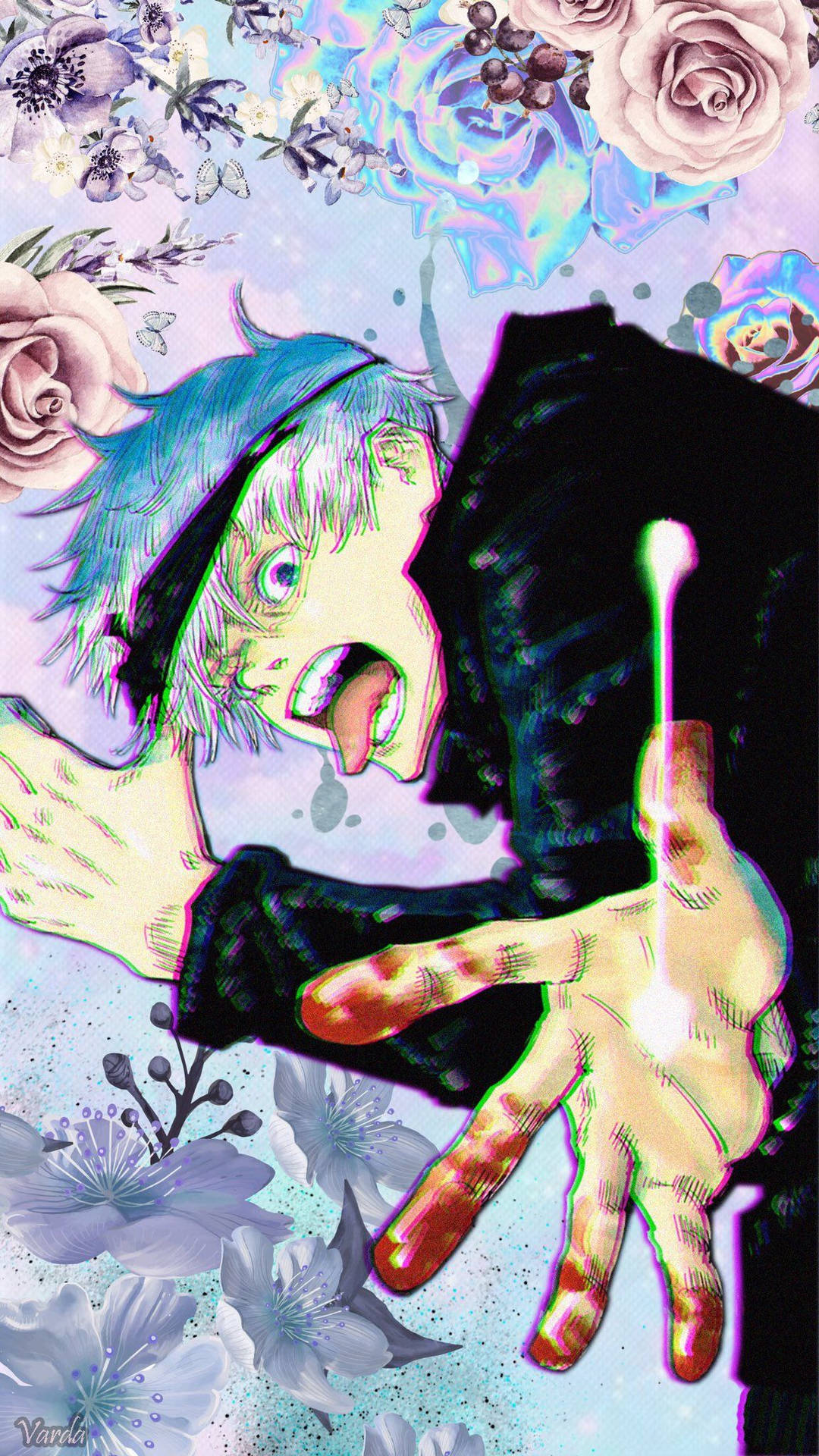 Vreemde Gojo Saturo in Jujutsu Kaisen agtergrond — Jujutsu Kaisen Muurpapier