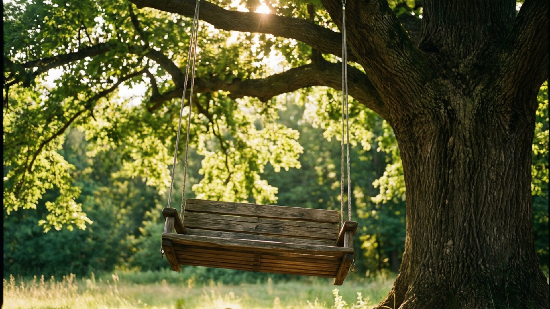 Boomswing Sonskyn Muurpapier
