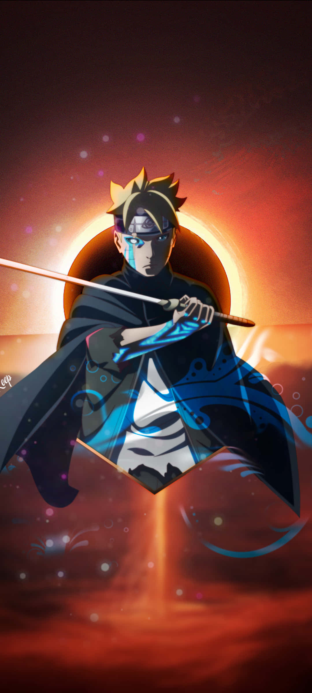 Boruto Pragtige Prent Muurpapier