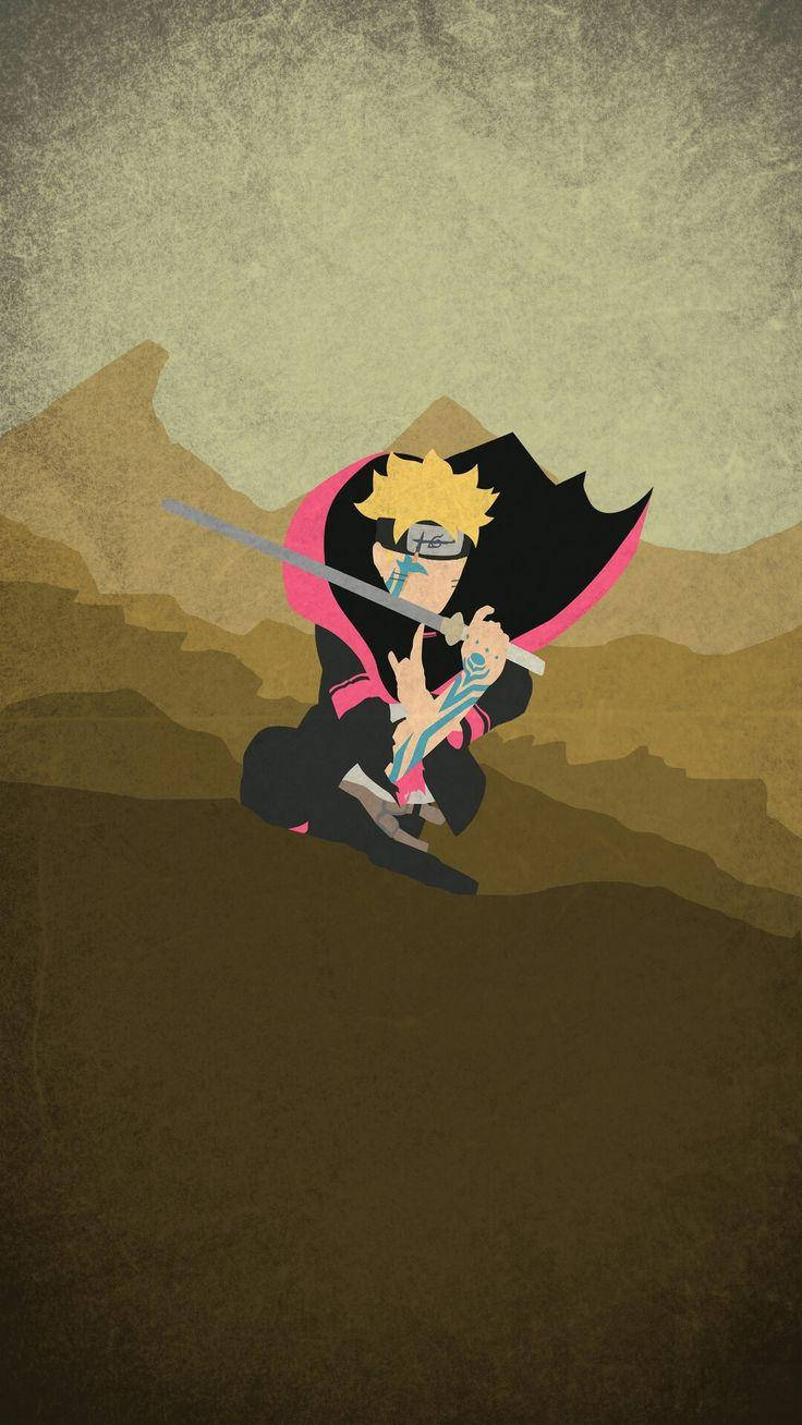 Boruto van Naruto Foon Muurpapier