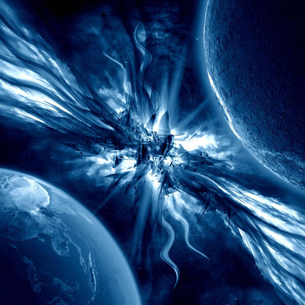 botsende planete Samsung Galaxy-tablet Muurpapier