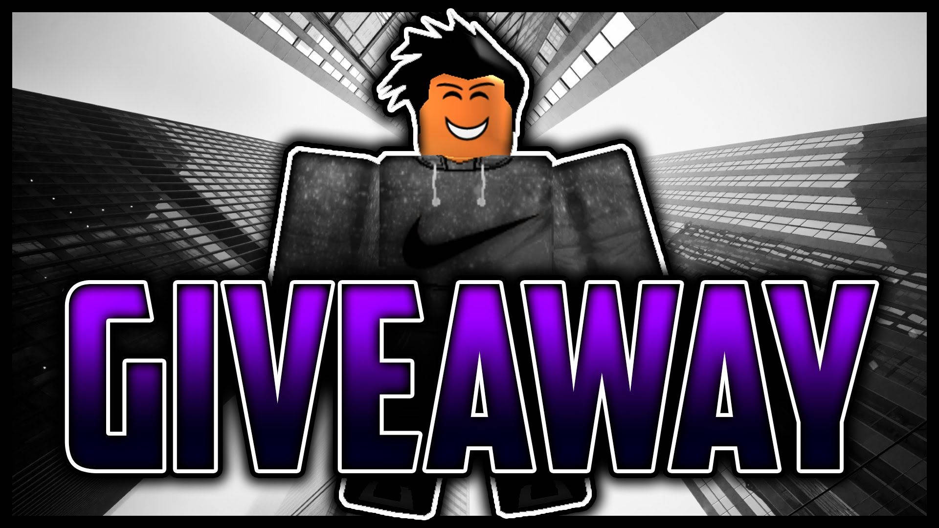 Koel aanhanger-kuns agtergrond van avatar in Roblox-aanlyn videospeletjie.