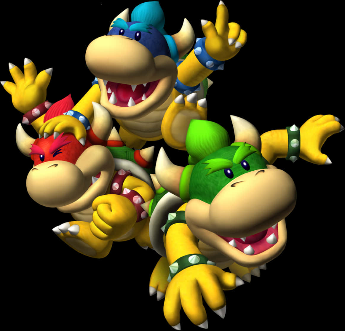 Bowser en Koopalings Geanimeerde Karakters Muurpapier