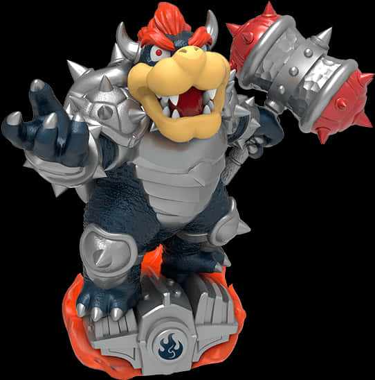 Bowser in wapenrusting Muurpapier