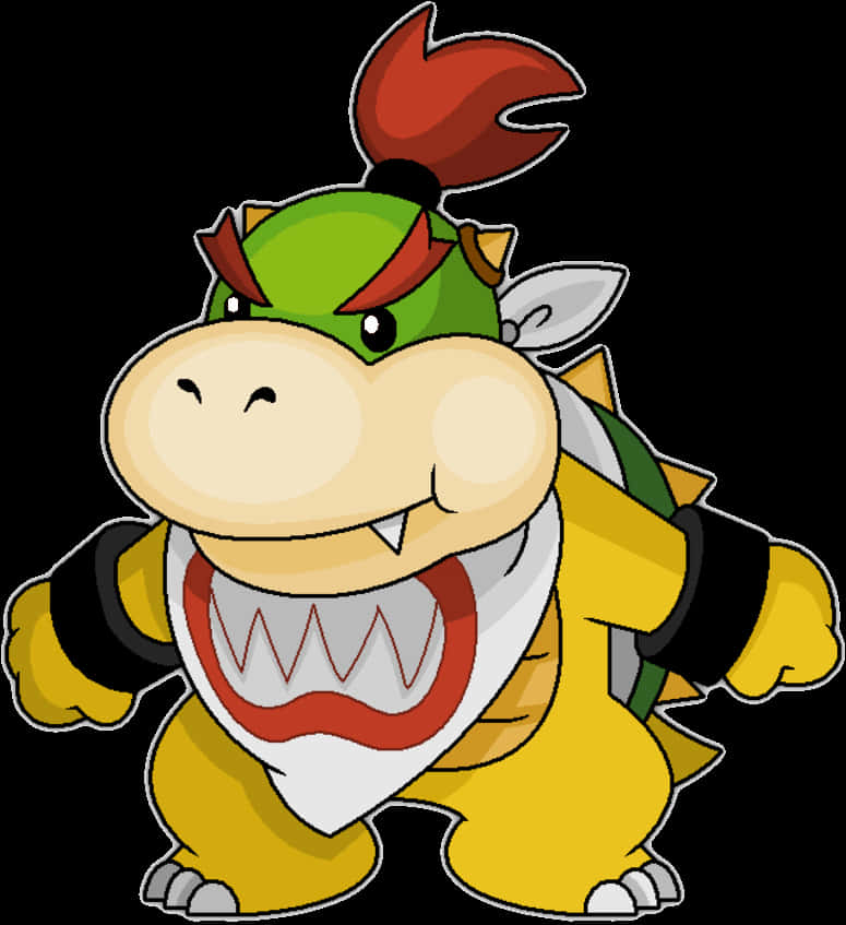 Bowser Jr Illustrasie Muurpapier