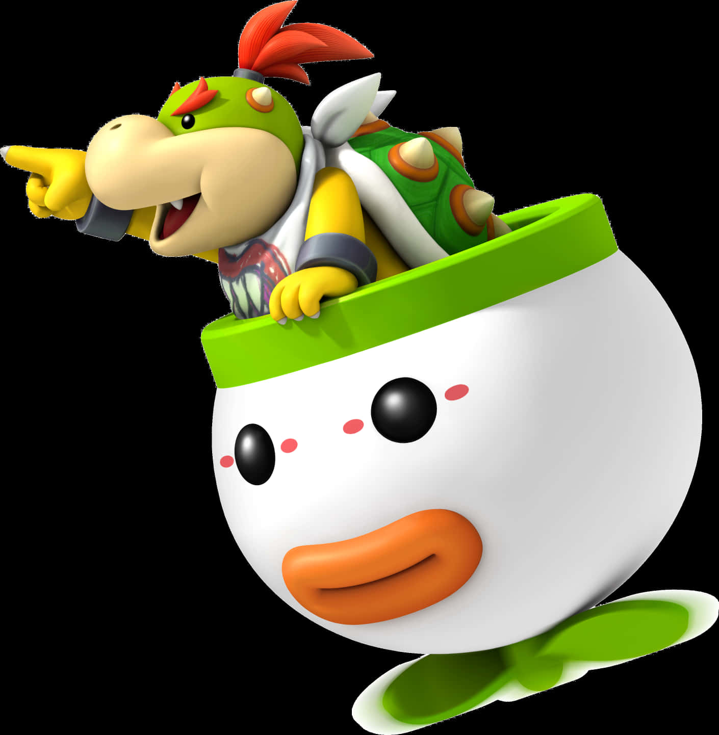 Bowser Jr. in Koopa Clown Car Muurpapier
