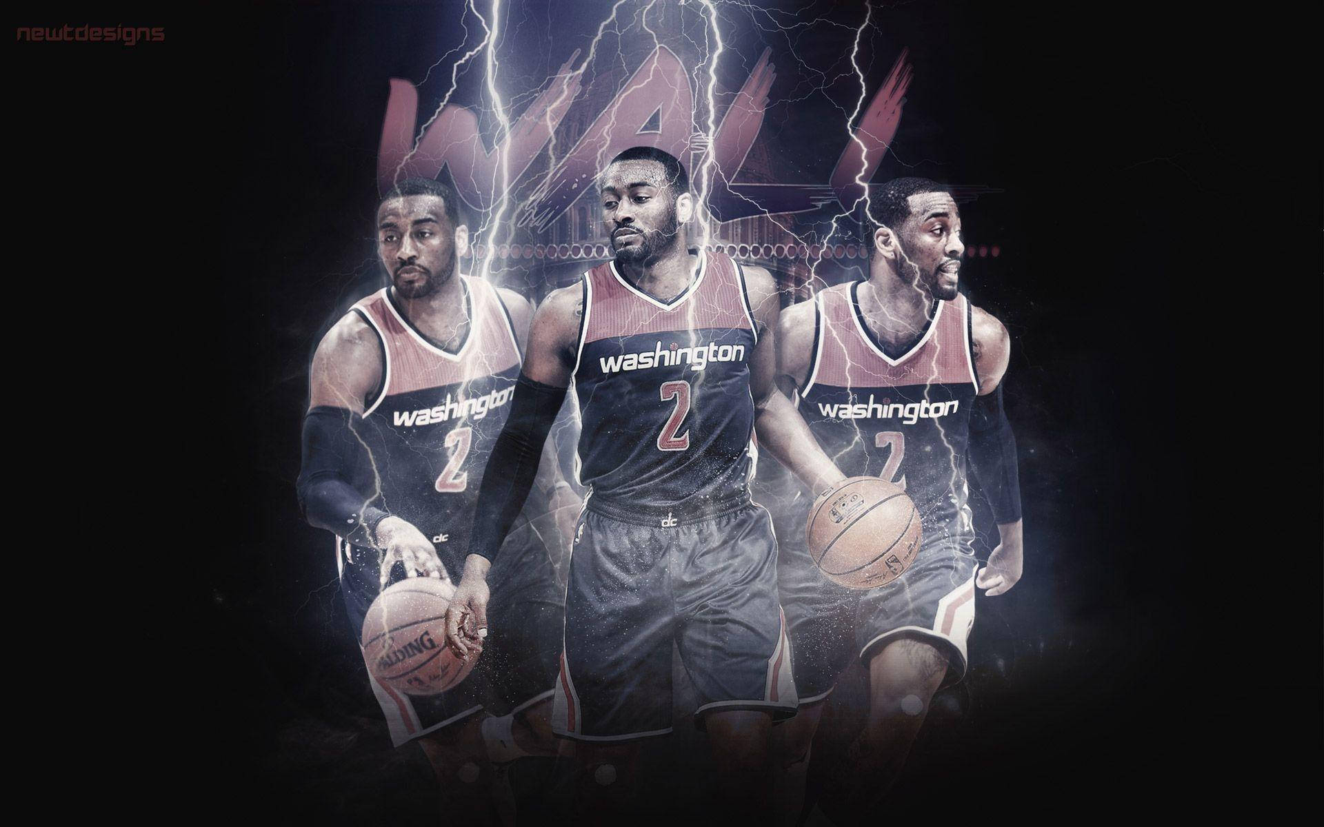 Bradley Beal Weerligeffek Muurpapier