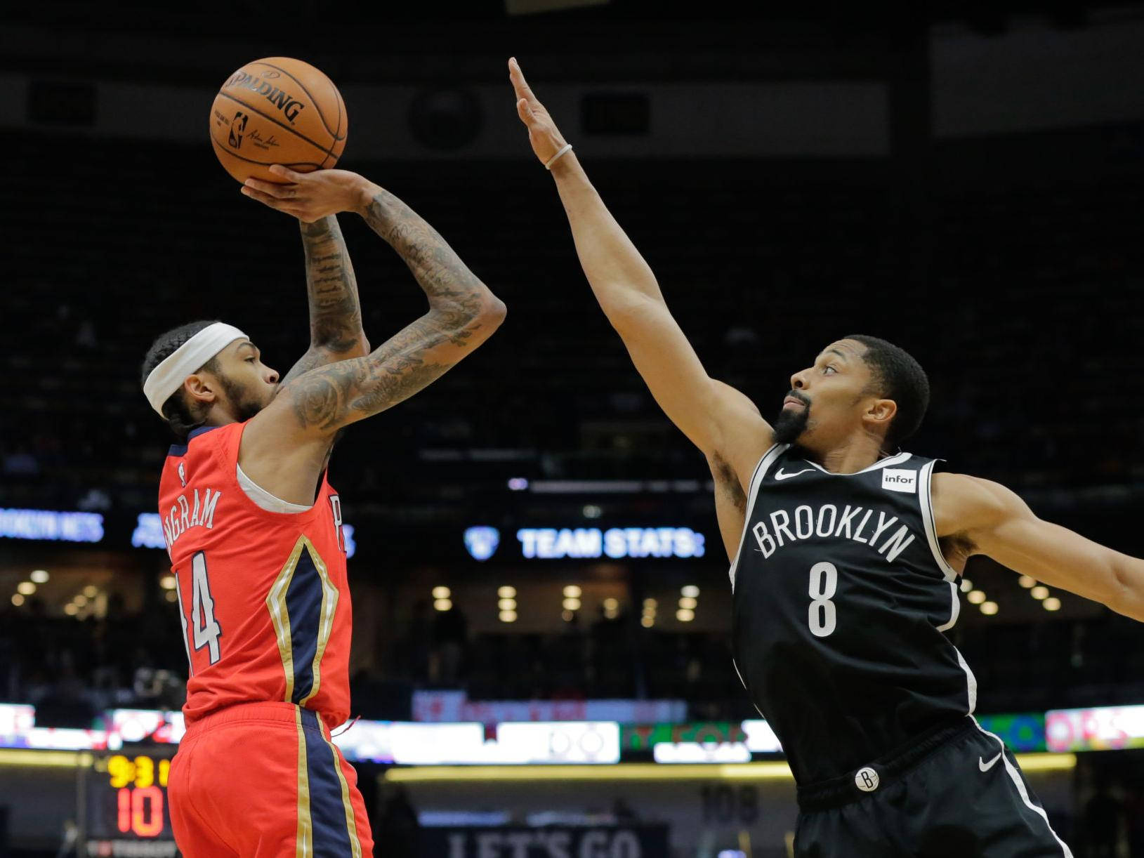 Brandon Ingram en Spencer Dinwiddie Muurpapier