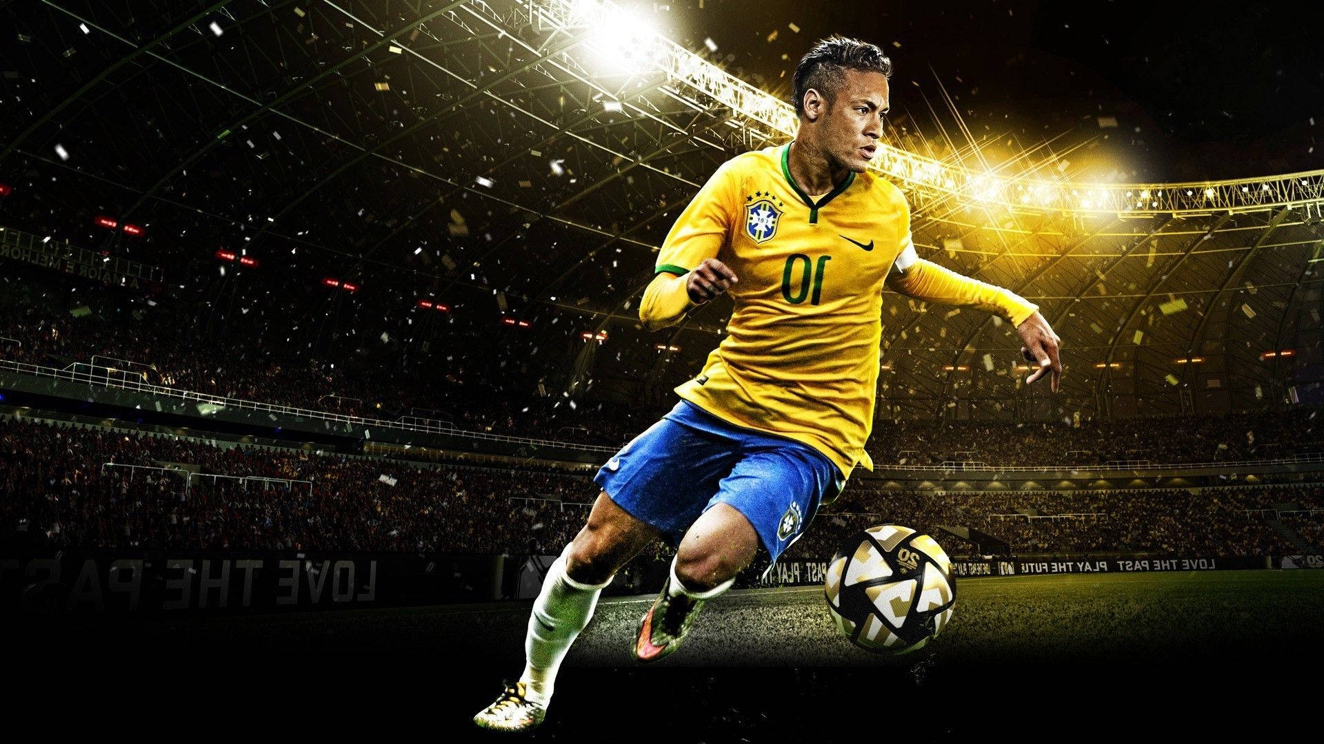 Neymar Top Dribbelaar-agtergrond.