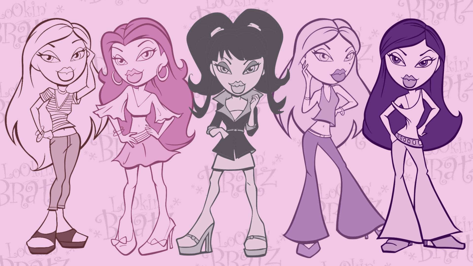 Bratz Aestetiese Musiekgroep Muurpapier