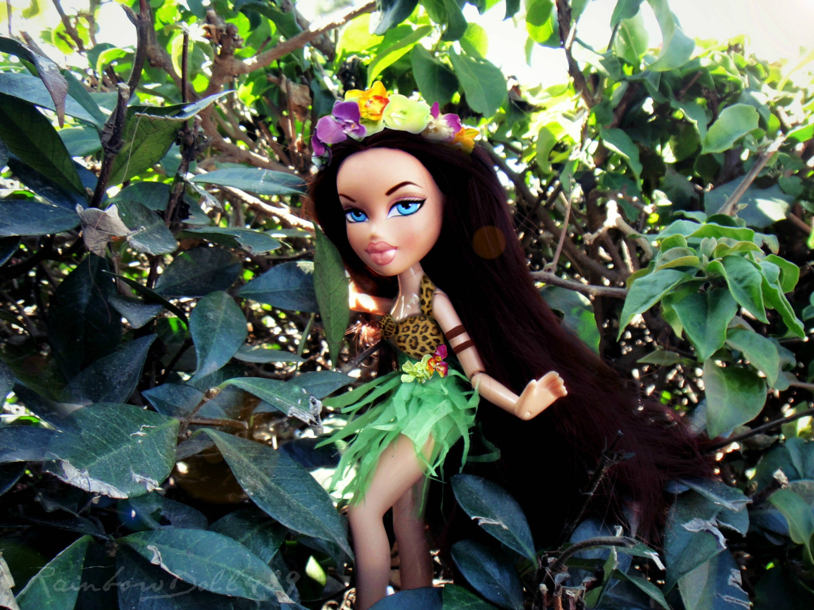 Bratz Aesthetic Pop met Natuur Liefde Muurpapier