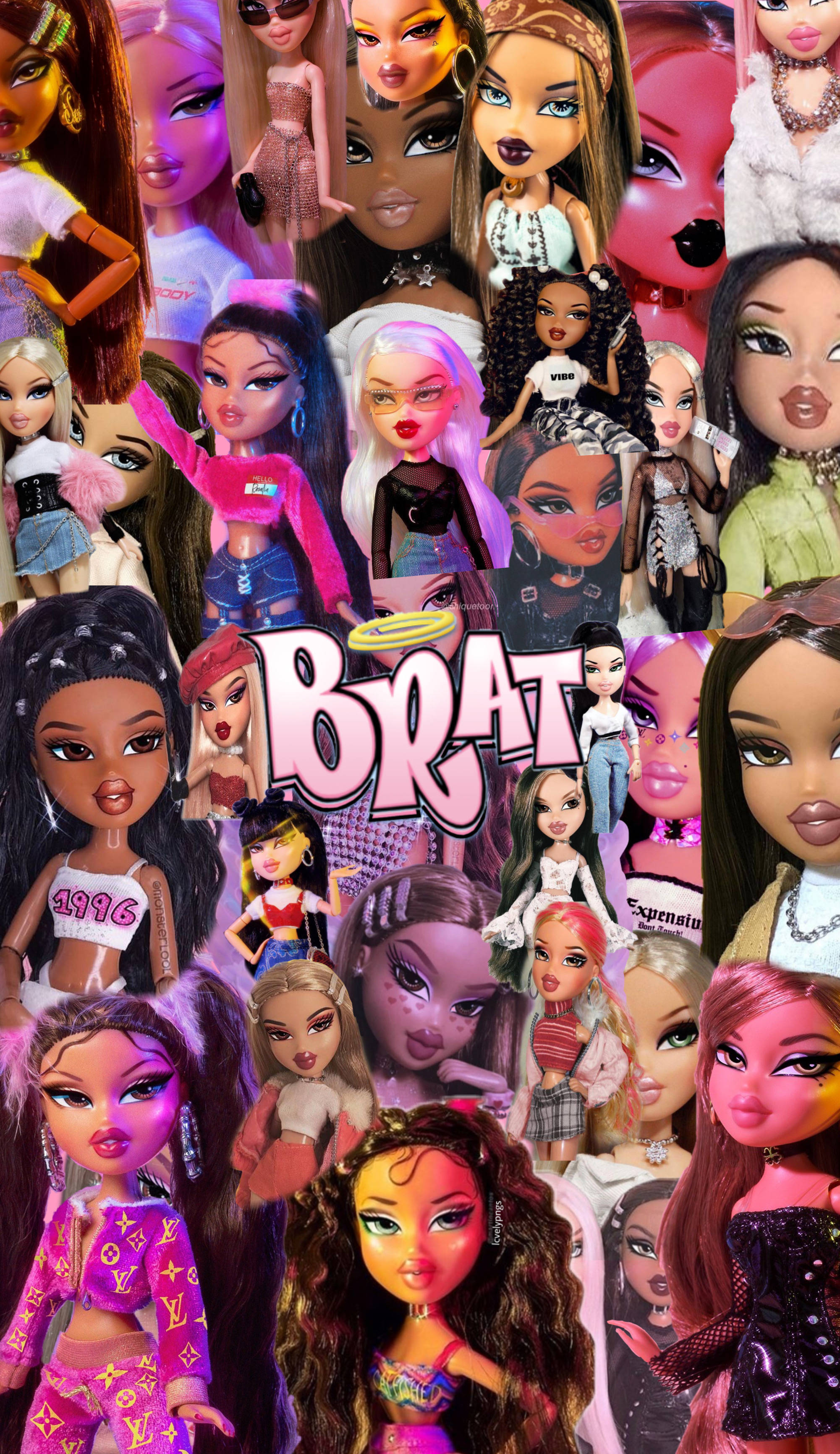 Bratz Aesthetic Mode-Poppe Muurpapier