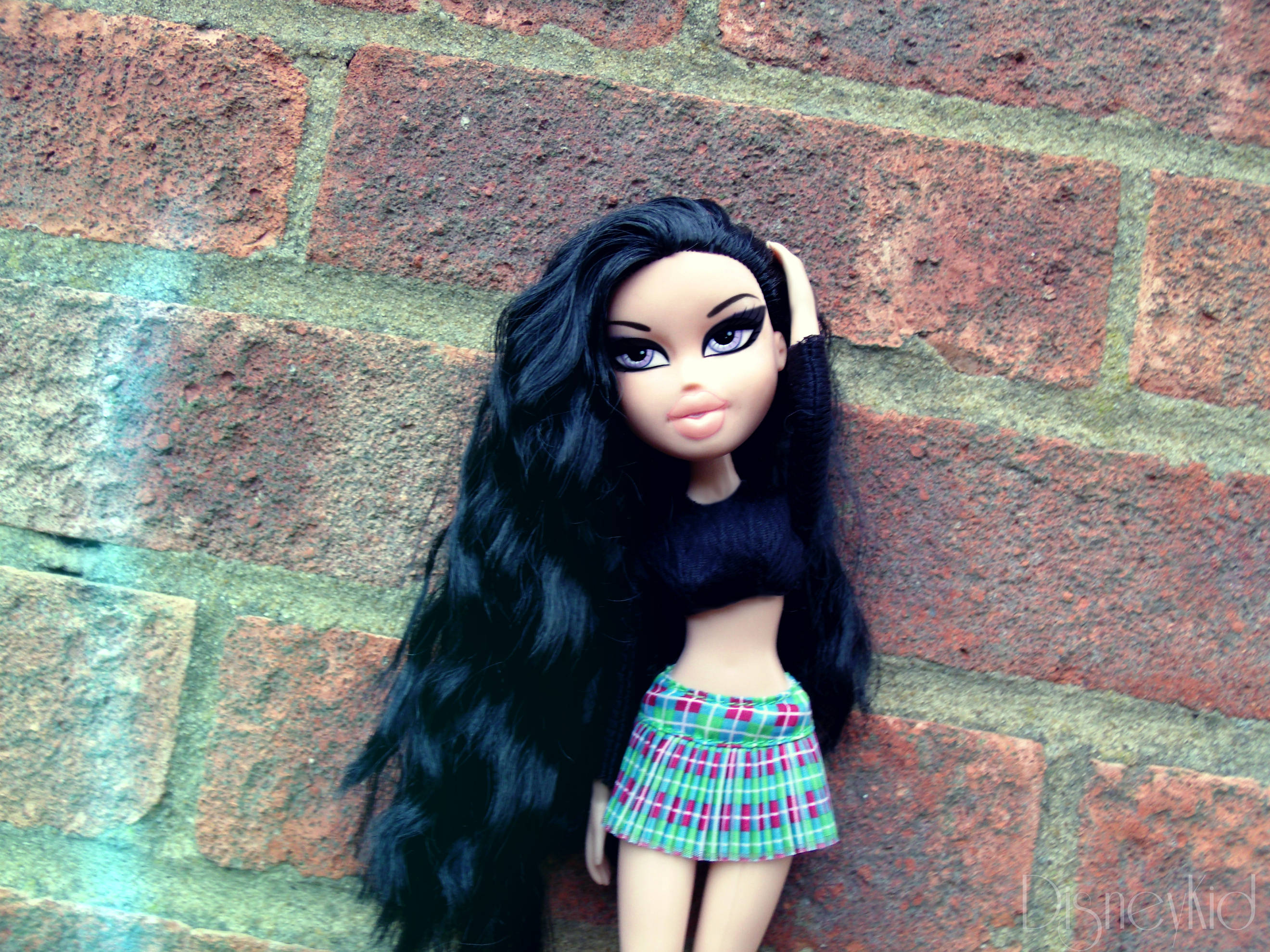 Bratz- estetiek in 'n kropbode Muurpapier