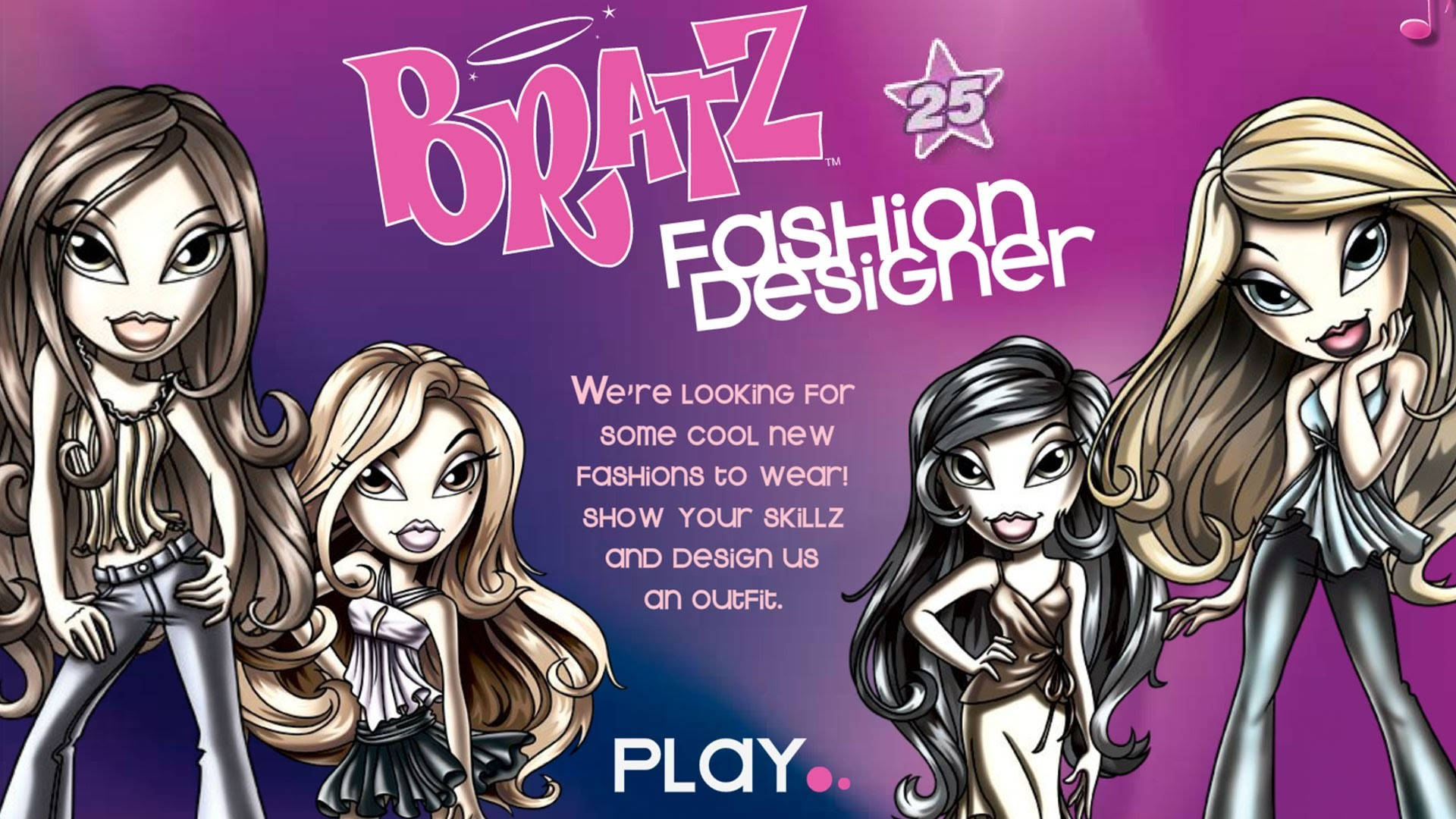 Bratz Estetiese Mode-agosplakkaat Muurpapier