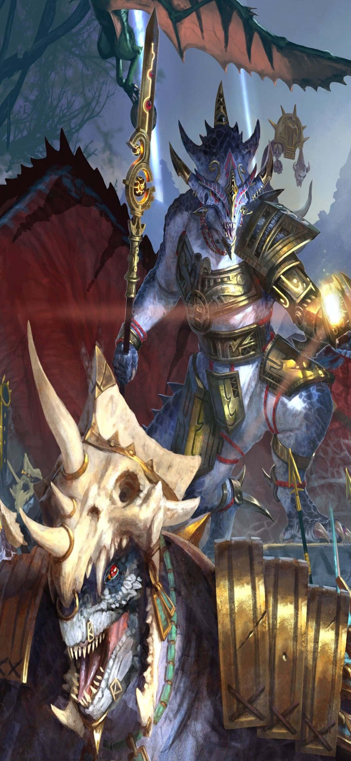 Brei jou ryk uit op mobiele toestelle met Total War: Warhammer Muurpapier